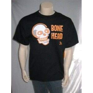 BONEHEAD Black Cotton T Shirt Men's Size Small
